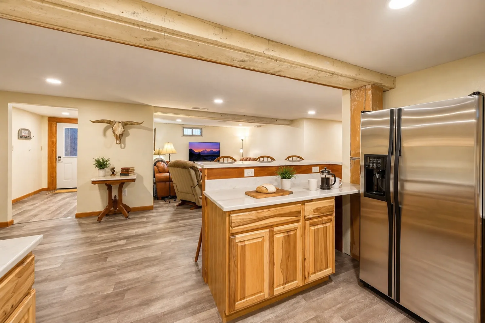 Second king bedroom at Harbour Hideout — Sheridan Wyoming 3-bedroom apartment rental