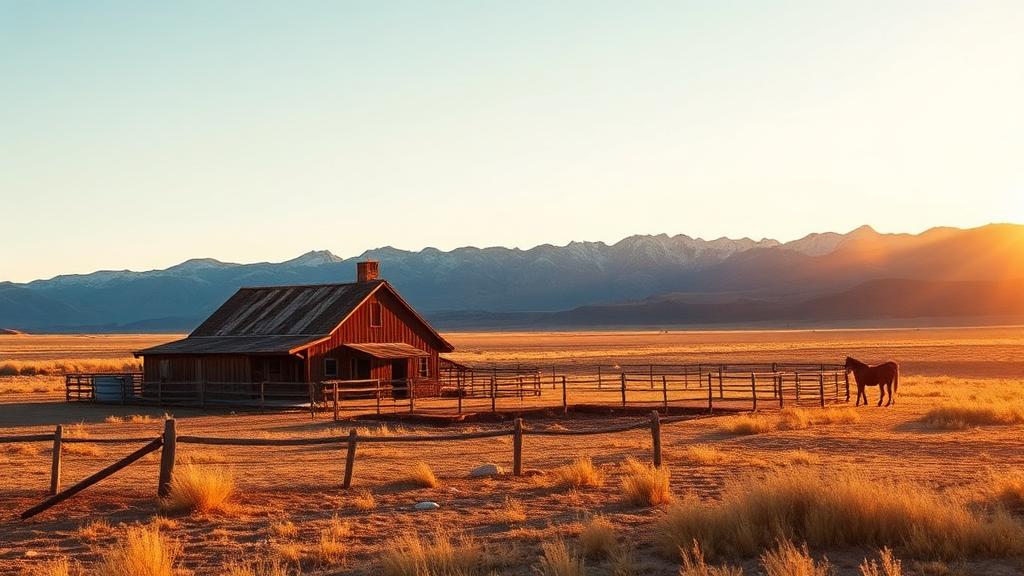 Wyoming ranch landscape that inspired the Longmire novel series